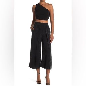 Alice + Olivia | Elba Split Hem Black Pants